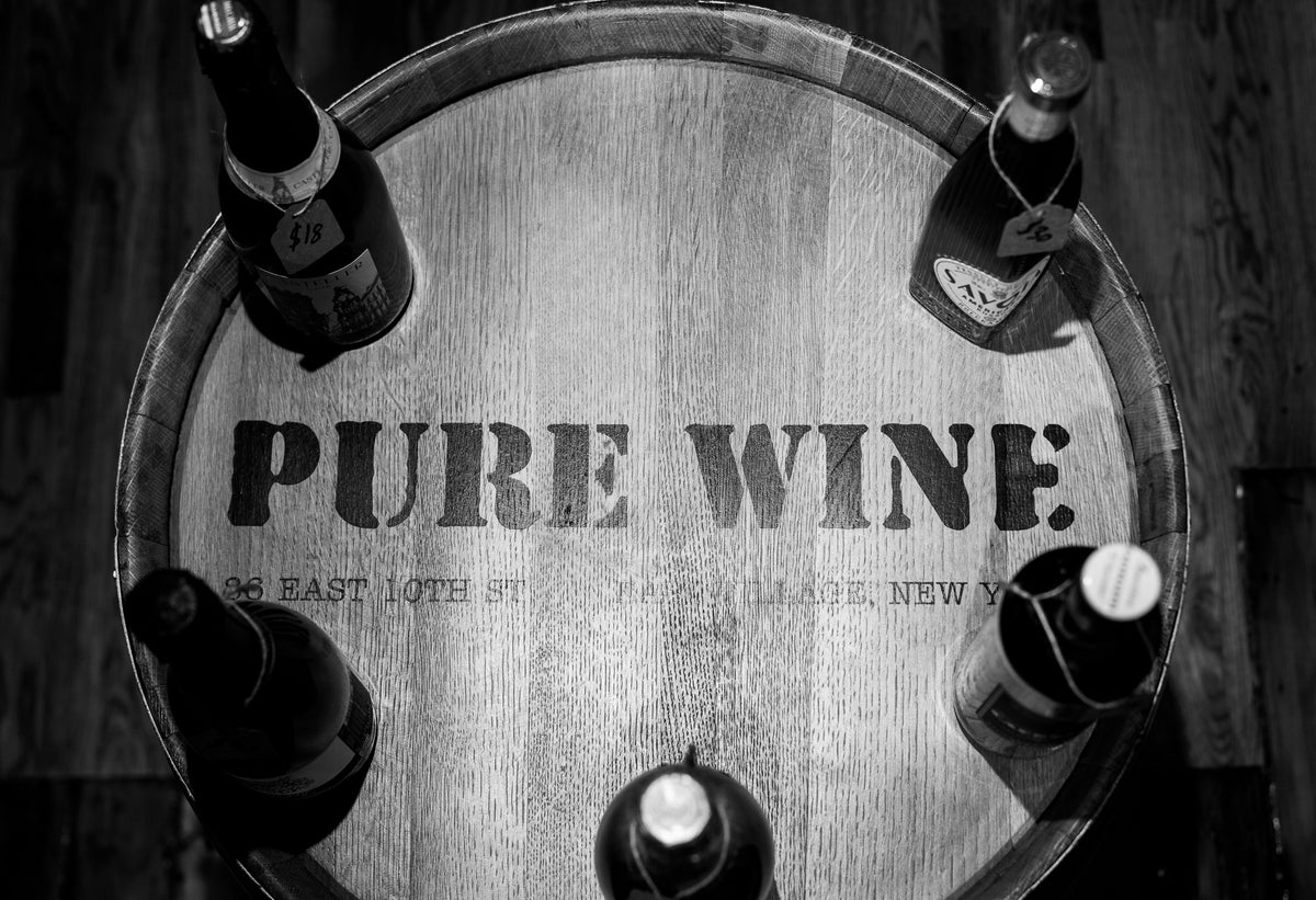 Bottles at Pure Wine
