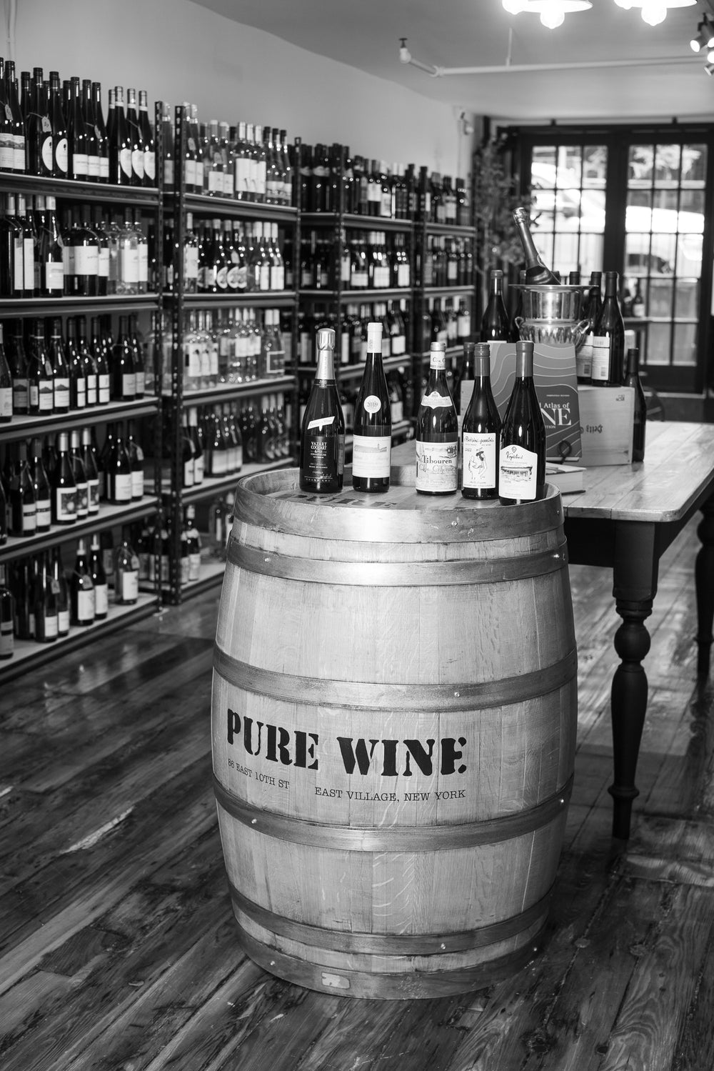 Inside Pure Wine in the East Village